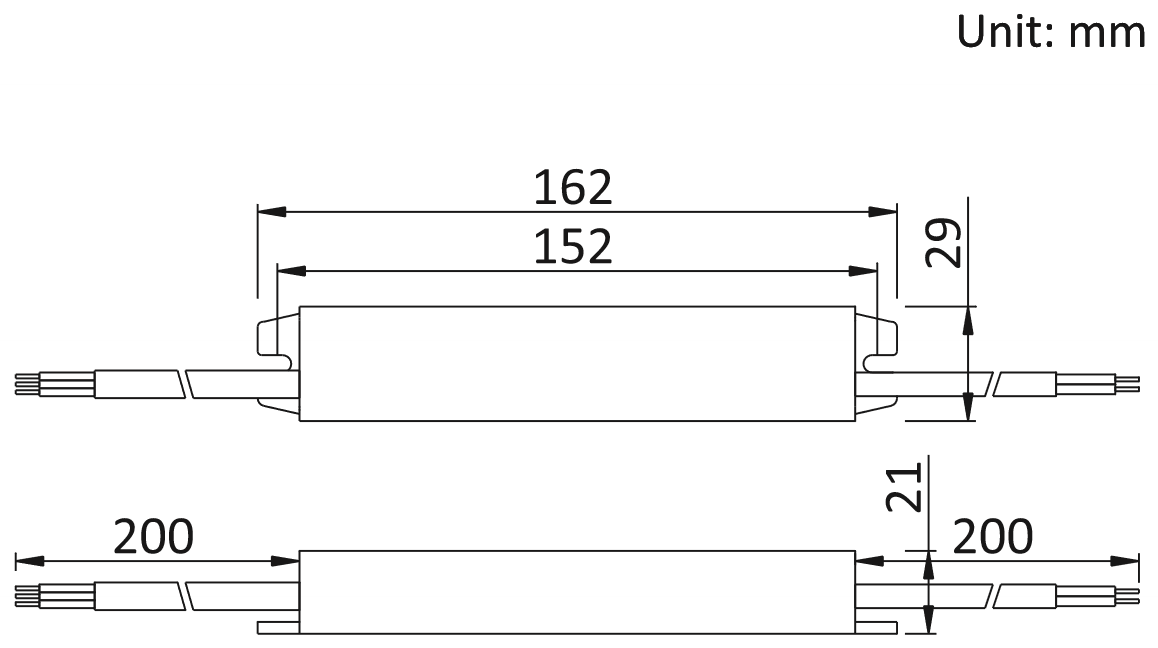 Чертеж блока питания JLV-12036KA-W 1