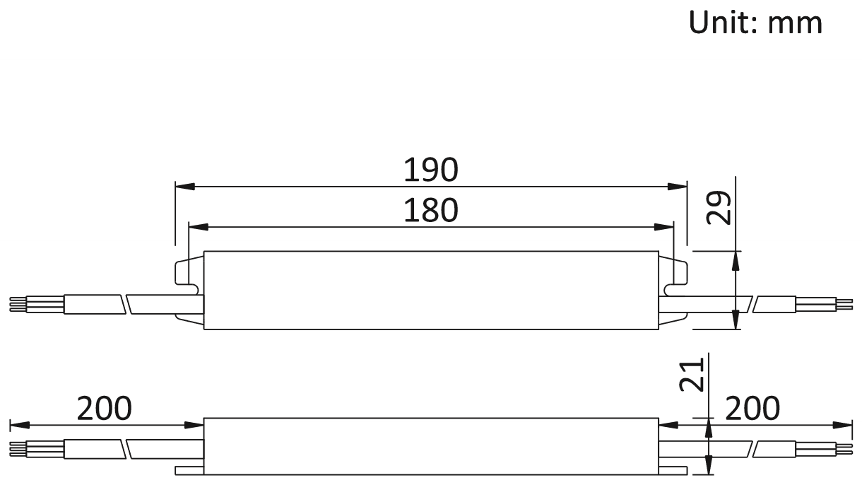 Чертеж блока питания JLV-12045KA-W 1