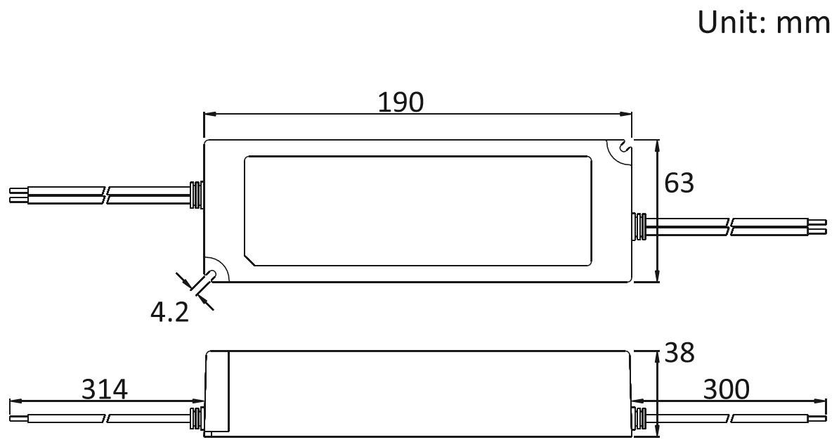 Чертеж блока питания JLV-12150PA 1