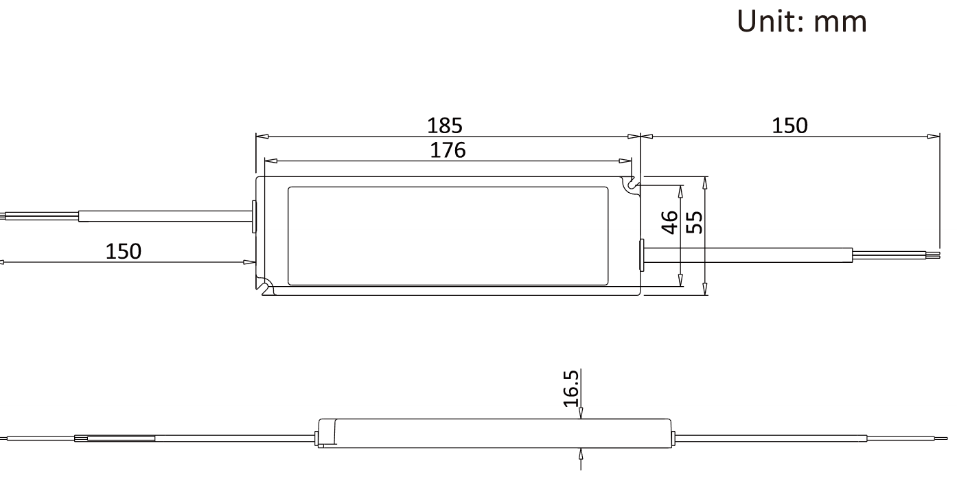 Чертеж блока питания JLV-12045PA-EF 1