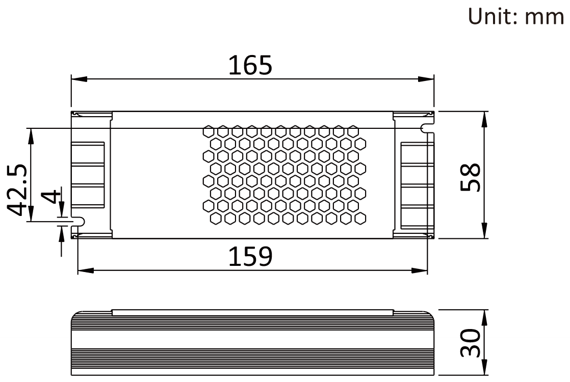 Чертеж блока питания JLV-12150TK 1