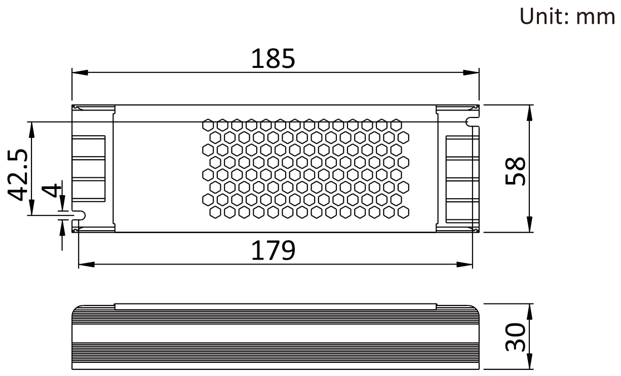 Чертеж блока питания JLV-12200TK 1