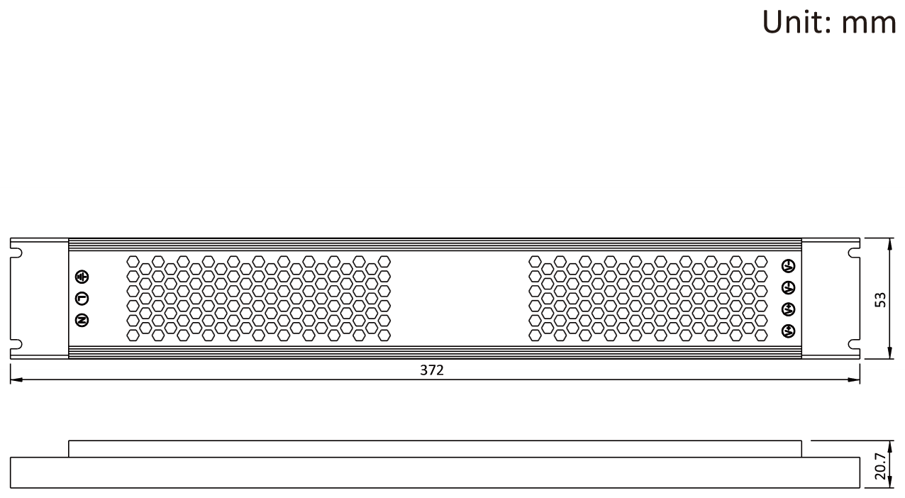 Чертеж блока питания JLV-24350KL-A 1